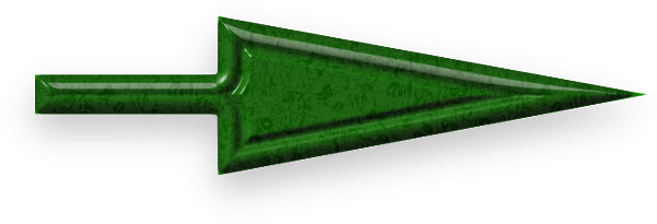 large green arrow with texture and hard bevel