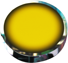 round yellow button with chrome and back tilt