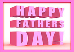 Happy Fathers Day in pink