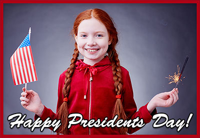 Happy Presidents Day girl