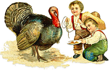 children with turkey