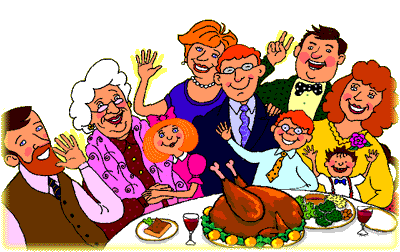 family on Thanksgiving