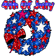 4th of July red white blue