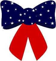patriotic bow ribbon