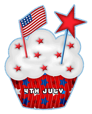 4th of July cupcake