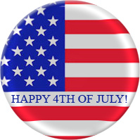 Happy 4th of July button