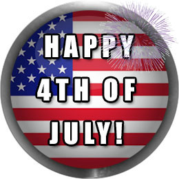 Happy 4th of July button