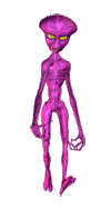 alien animation purple