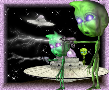 flying saucers and space aliens