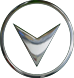 down arrow with chrome circle transparent