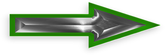 green glass and steel arrow