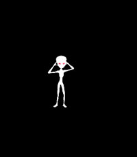 black and white animated background dancing