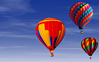 hot air balloons