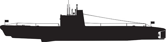 silhouette submarine