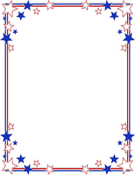 Free 4th Of July Borders Border Frames Graphics Clipart