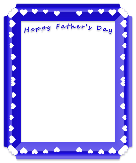 father's day blue frame