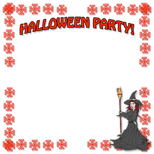 Halloween party border