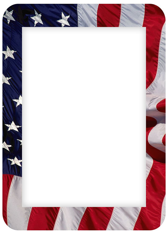 flag border frame