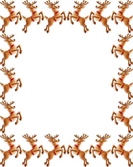 reindeer border frame