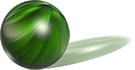 bullet with green reflection