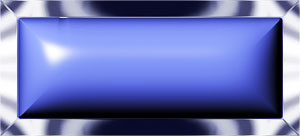 rectangular blue button with chrome frame