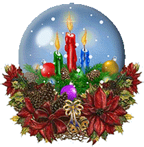candles snowglobe animation