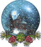 Christmas snowglobe animation