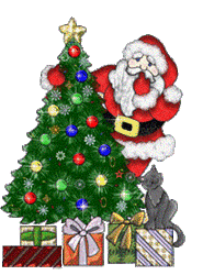 Christmas tree Santa animation