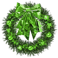 green wreath animation