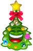 happy Christmas tree animation