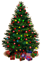 Christmas tree presents animated