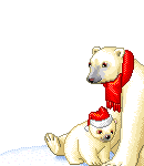 Christmas polar bears