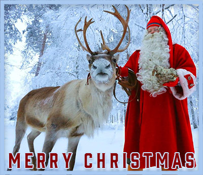 reindeer Santa