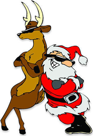 reindeer Santa