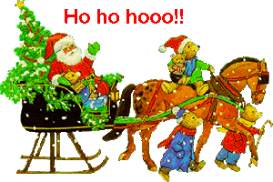 Santa sleigh tree