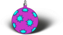round ornament with stars