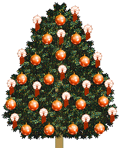animated Christmas Tree with lights