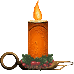 Christmas candle animated