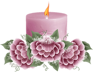 animated candle flowers