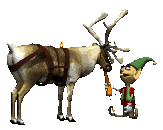 Christmas elf and reindeer animation