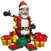 Santa with Christmas presents
