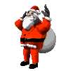 Santa Claus waving