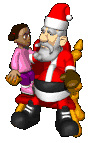 Santa with little child