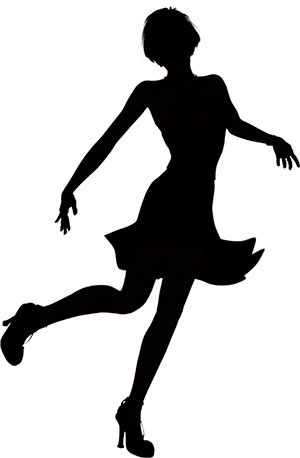 girl in silhouette