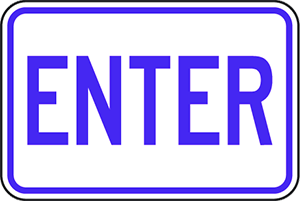 Enter sign