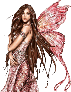 beautiful fairy with glitter