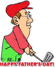 dad golfing on fathers day