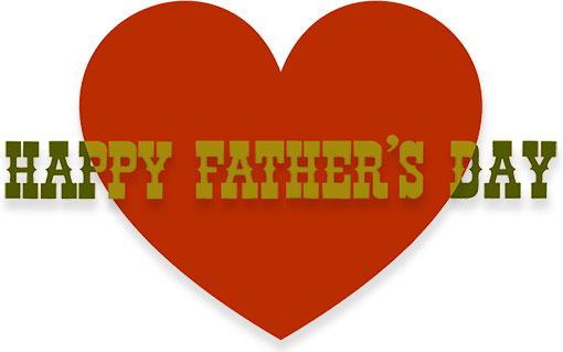 Happy Father's Day heart