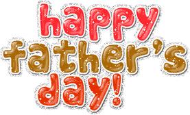Happy Fathers Day glitter animation