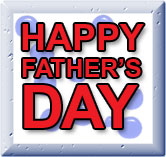 red on blue happy fathers day